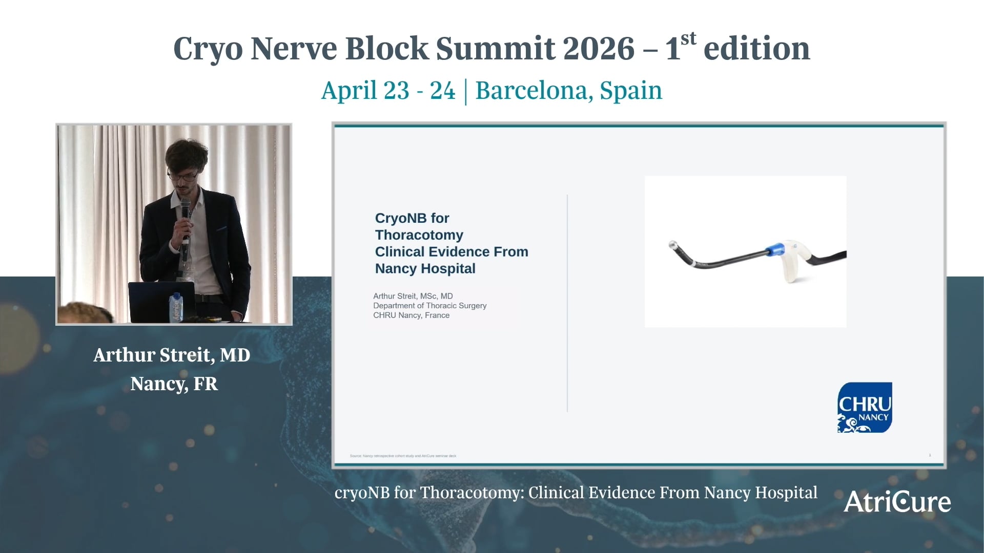 cryoNB for Thoracotomy: Clinical Evidence From Nancy Hospital